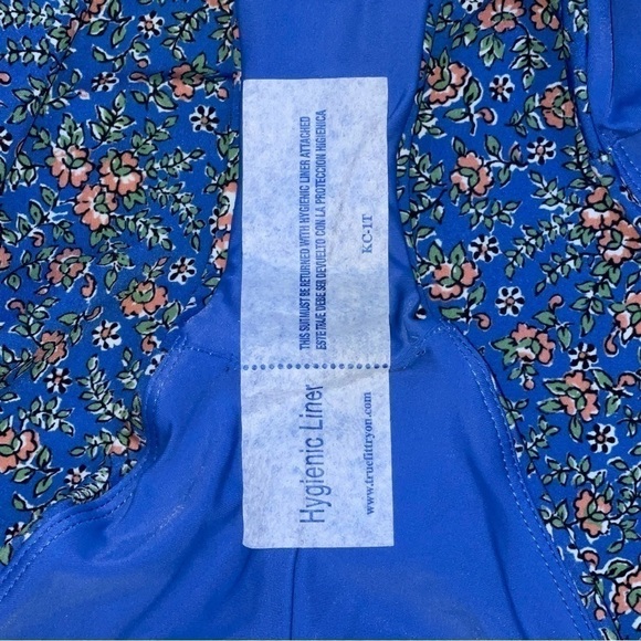 Veronica Beard Vickerie Floral Halter One-Piece Swimsuit Nottingham Blue Multi - Picture 10 of 11